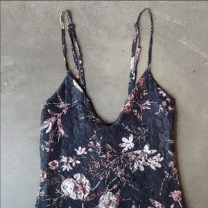 Missguided Black Floral Lace Bodycon Dress 2